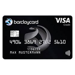 Barclaycard Kreditkarte schwarz